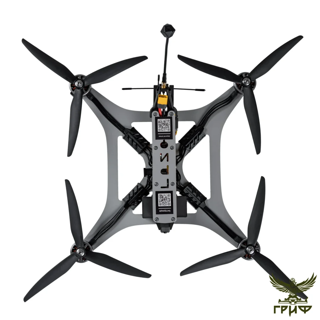 ГРИФ 10 дюймів ППРЧ (АнтиРЕБ) вигляд зверху